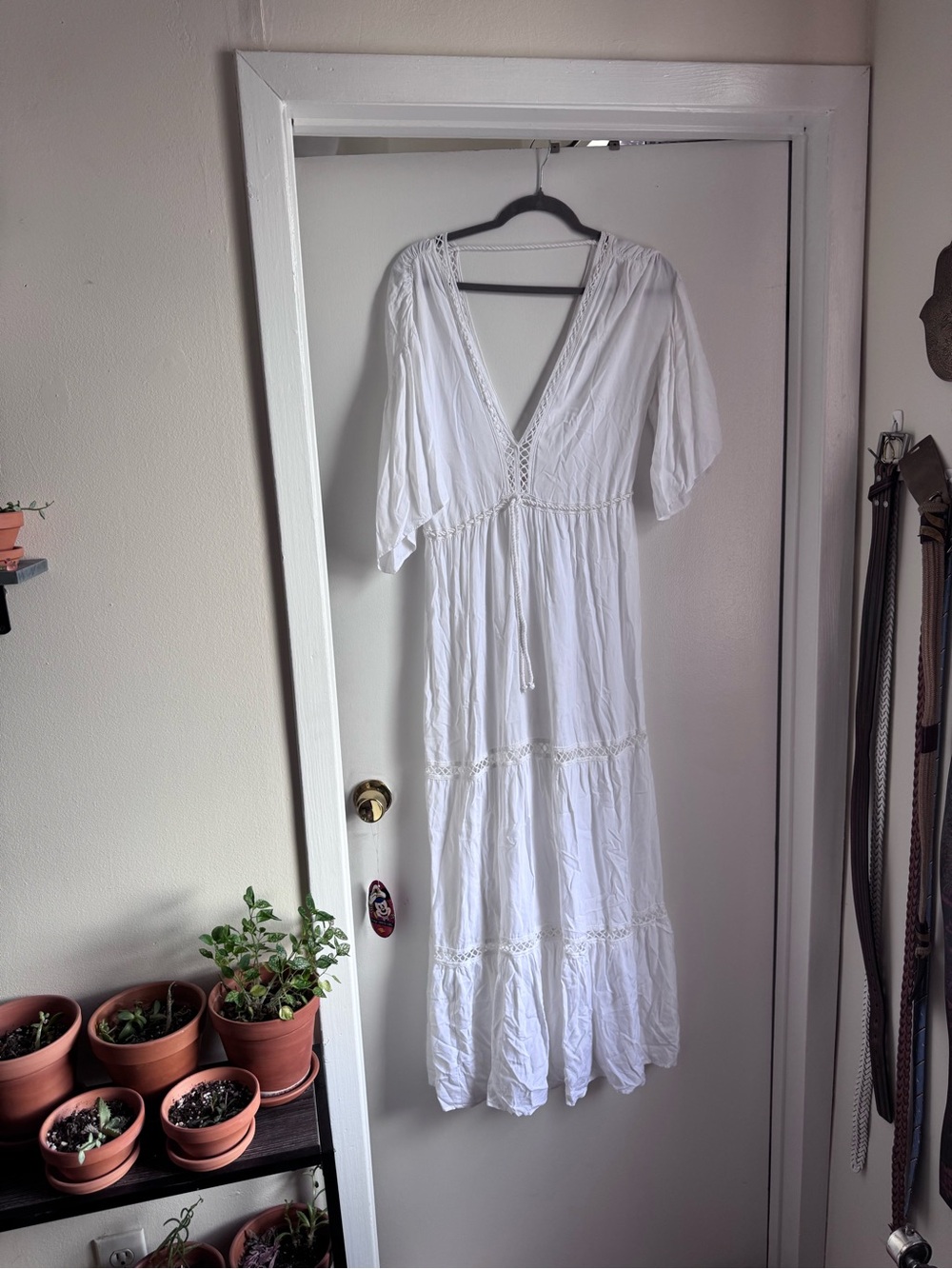 Jen’s Pirate Booty Maxi Dress with Crochet Trim